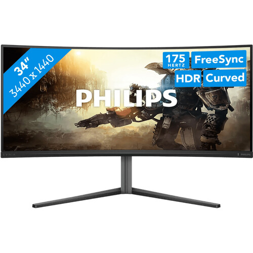 Tweedekans Philips Evnia 34M2C6500/00 QD-OLED Curved Tweedehands