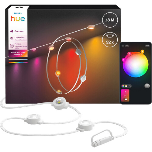 Tweedekans Philips Hue Ambiance Festavia Permanent Lichtslinger 18 meter Tweedehands