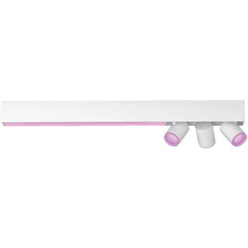 Tweedekans Philips Hue Centris Opbouwspot White and Color - Wit - Rechthoek - 3-spots Tweedehands