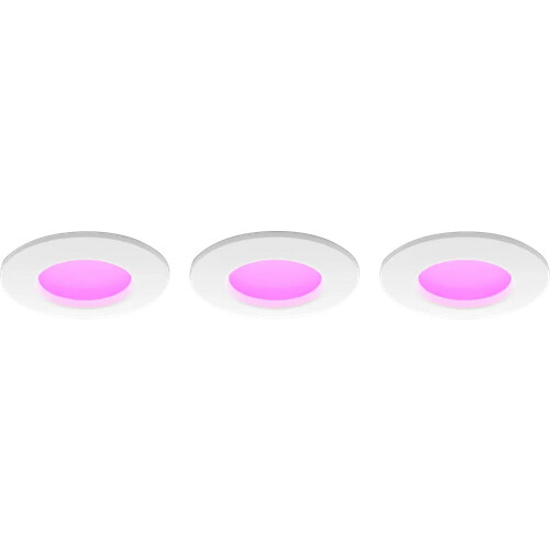 Tweedekans Philips Hue inbouwspot Slim 3-pack  - White and color - 90mm Tweedehands