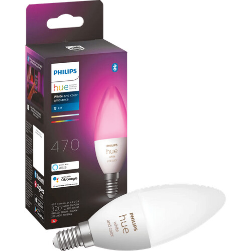 Tweedekans Philips Hue Kaarslamp White and Color E14 Losse lamp Tweedehands