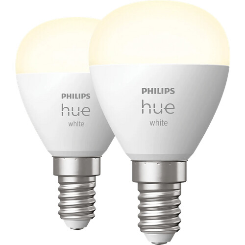 Tweedekans Philips Hue Kogellamp White E14 Duo pack Tweedehands