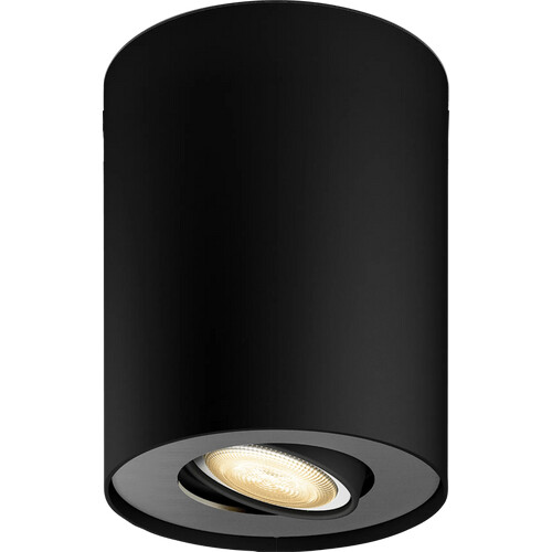 Tweedekans Philips Hue Pillar Opbouwspot White Ambiance - Zwart - 1-spots Tweedehands