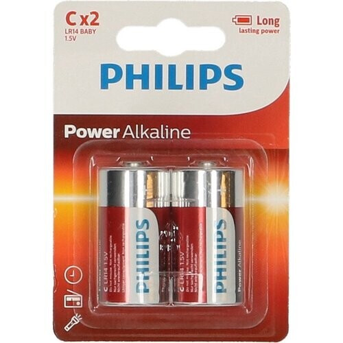 Tweedekans Philips LR14P2B - C batterij - 2 stuks Tweedehands