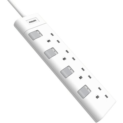 Tweedekans Philips Socket 230V 4 way CHP3140WB/05 - 3 pin socket Tweedehands