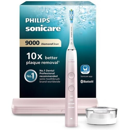 Tweedekans Philips Sonicare DiamondClean 9000 - Elektrische tandenborstel - Roze/Wit - Ombre - HX9911/84 Tweedehands