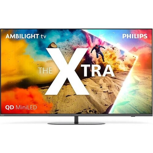 Tweedekans Philips The Xtra 65" 4K MiniLED TV - Quantum Dot - 144 Hz VRR - Ambilight XL - 60 W 4.1 Audio - Zwart Tweedehands