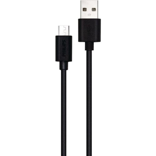 Tweedekans Philips USB A micro USB kabel - 1,2 M - Zwart Tweedehands