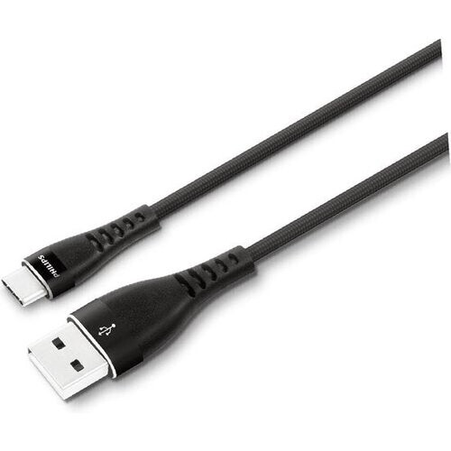 Tweedekans Philips USB Kabel 2.0 - DLC5206A/00 - USB-A - USB-C - Lengte: 2 Meter - Premium Nylon - Zwart Tweedehands