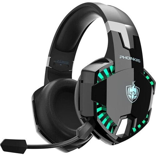 Tweedekans PHOINIKAS G2000 BT Bluetooth Laptop Gaming headset met microfoon Over-ear Koptelefoon -Zwart Tweedehands