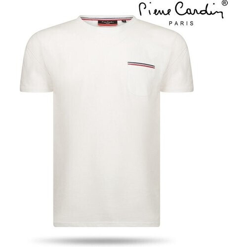 Tweedekans Pierre Cardin - Heren T-Shirt - Ronde Hals - Wit Tweedehands