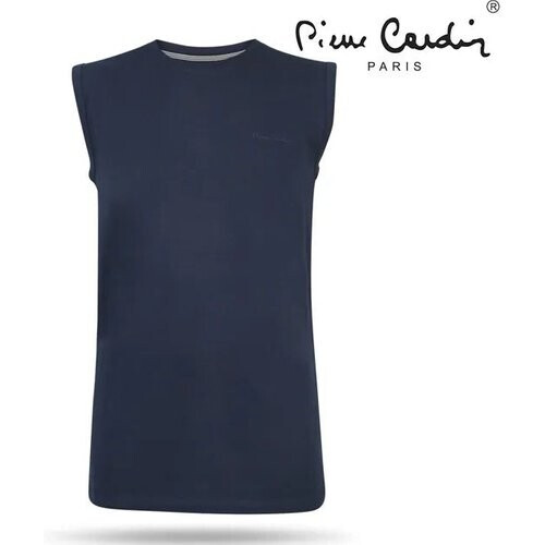 Tweedekans Pierre Cardin - Mouwloos T-Shirt - Navy - Maat XXL Large Tweedehands