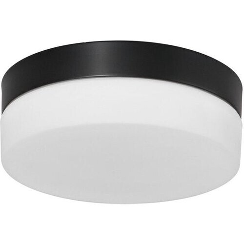 Tweedekans Plafondlamp Ikaro 1362ZW Zwart Ø18cm - Modern, Elektronica & Glas, Steinhauer Tweedehands