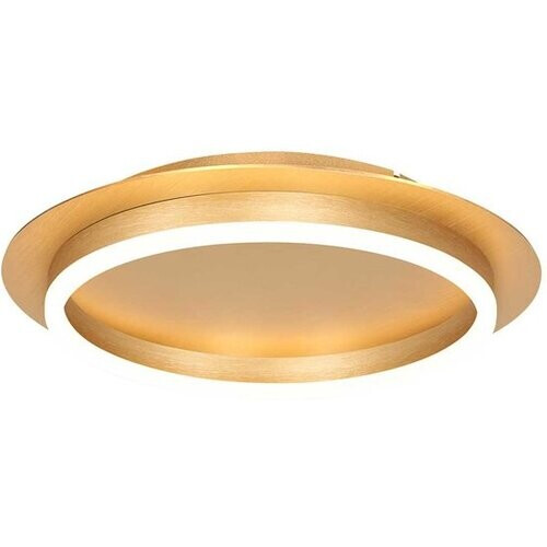 Tweedekans Plafonnieres Ringlux 3655GO gouden plafondlamp Ø32cm met geïntegreerde LED verlichting van Steinhauer Tweedehands
