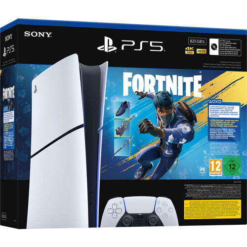 Tweedekans PlayStation 5 Slim Digital Edition - Fortnite Flowering Chaos bundel Tweedehands