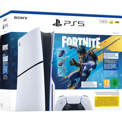 Tweedekans PlayStation 5 Slim Disc Edition - Fortnite Flowering Chaos bundel Tweedehands