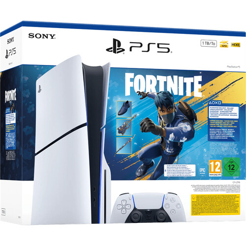 Tweedekans PlayStation 5 Slim Disc Edition - Fortnite Flowering Chaos bundel Tweedehands