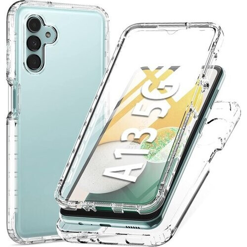 Tweedekans Podec 2-in-1 Hoesje met Screenprotector Geschikt voor Samsung Galaxy A13 5G Doorzichtig Telefoonhoesje - Anti-Shock Case Cover Tweedehands