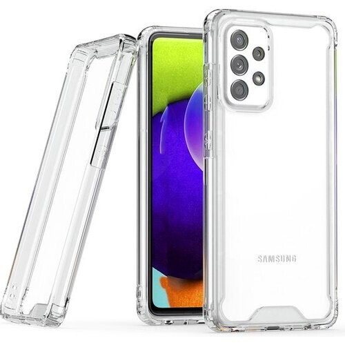 Tweedekans Podec Hoesje geschikt voor Samsung Galaxy A52 Doorzichtig Telefoonhoesje - Anti-Shock Case Cover met 1x Screenprotector Tweedehands