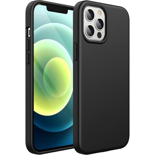 Tweedekans Podec Telefoonhoesje Zwart Geschikt voor iPhone 12 pro max Hoesje En Screenprotector Beschermglas Tweedehands