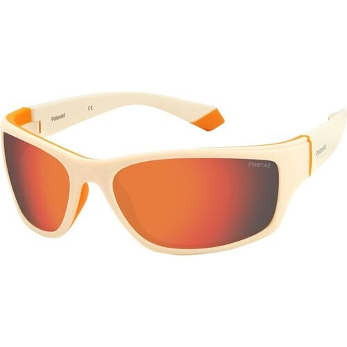 Tweedekans Polaroid zonnebril - Kunststof - Heren - White Orange - 65x17x125 mm Tweedehands