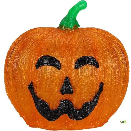 Tweedekans Pompoenlamp Halloween - 50 LED - Ø25 cm - Oranje Tweedehands