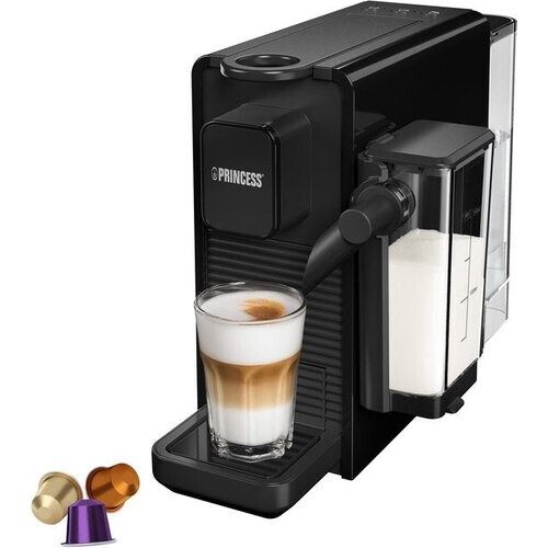 Tweedekans Princess Capsule Koffiemachine met Melkopschuimer - 249455 – Geschikt voor Nespresso – 20 Bar – Espresso, Cappuccino & Latte – Compact – Automatisch Melksysteem - 1400 W Tweedehands