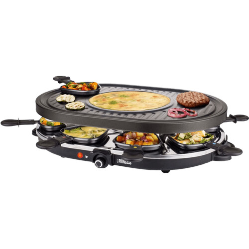 Tweedekans Princess Raclette 8 Oval Grill Party 162700 Tweedehands