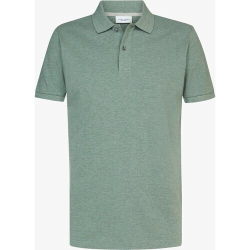 Tweedekans PROFUOMO Poloshirt Heren – Korte Mouw – Groen – Maat XXL – Regular Fit – Lengte: Normaal Tweedehands