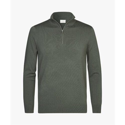 Tweedekans Profuomo Pullover Half Zip Donker Groen - maat M Tweedehands