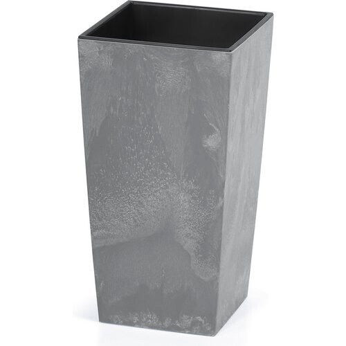 Tweedekans Prosperplast Bloempot Beton Design 91L Antraciet, 40 x 40 x 75 cm Tweedehands