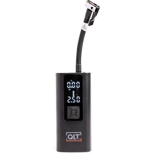 Tweedekans QLT Snoerloze Luchtcompressor Pro en Powerbank in één – 4 Opzetstukken en USB-oplaadkabel Inbegrepen - 10,3 Bar - met LED Verlichting - Zwart Tweedehands