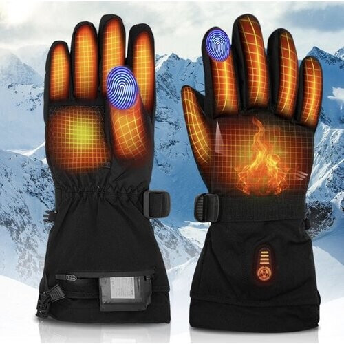Tweedekans Qualitá® Verwarmde Handschoenen - Handschoenen Verwarmd - Waterafstotende - Elektrische Handschoenen Maat XL - Met Touchscreen Compatibiliteit - Wintersport - Oplaadbaar Tweedehands