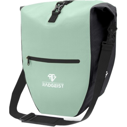 Tweedekans Radgeist Fietstas voor Bagagedrager 20L – Waterdicht – Schoudertas – Mintgroen – 47,1 x 37,3 x 6,2 cm Tweedehands