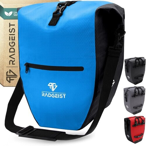 Tweedekans RADGEIST fietstas voor fietsdrager - fietstas voor fietsdrager - fietstas waterdicht & schoudertas - fietstas met reflectoren Tweedehands
