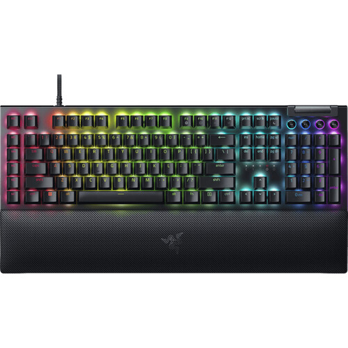 Tweedekans Razer BlackWidow V4 Mechanisch Gaming Toetsenbord Yellow Switch Qwerty Tweedehands