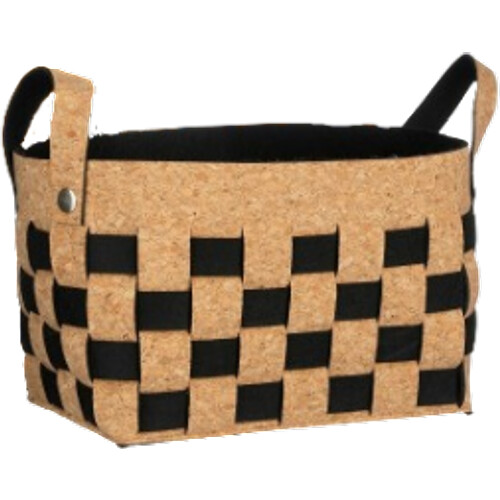 Tweedekans Rechthoekige Opbergmand Zwart – 32 x 22 x 22 cm Tweedehands