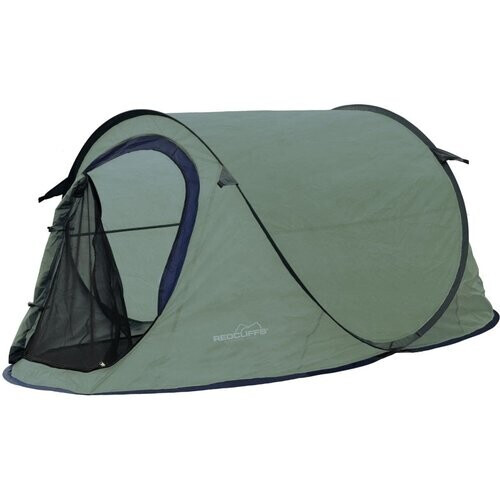 Tweedekans Redcliffs | Pop-up tent voor 2 personen - 220 x 120 x 95cm - Kaki Tweedehands