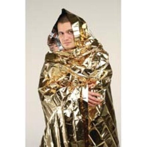 Tweedekans Reddingsdeken - Isolatiedeken - folie 160x210cm zilver/goud Tweedehands