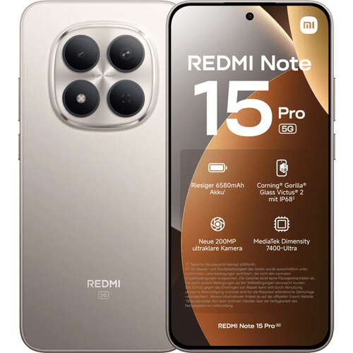 Tweedekans Redmi Note 15 Pro 256 Goud 5G Tweedehands