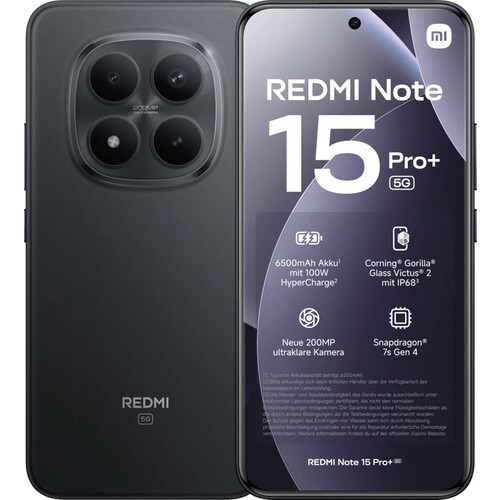 Tweedekans Redmi Note 15 Pro+ 256 Zwart 5G Tweedehands