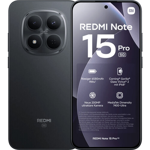 Tweedekans Redmi Note 15 Pro 256GB Zwart 5G Tweedehands