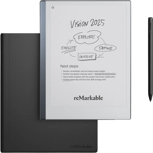 Tweedekans reMarkable 2 met Leren Book Case Leer Zwart Tweedehands