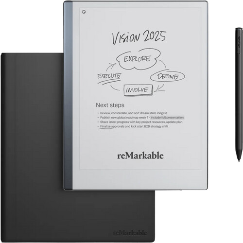Tweedekans reMarkable 2 met Leren Book Case Leer Zwart Tweedehands