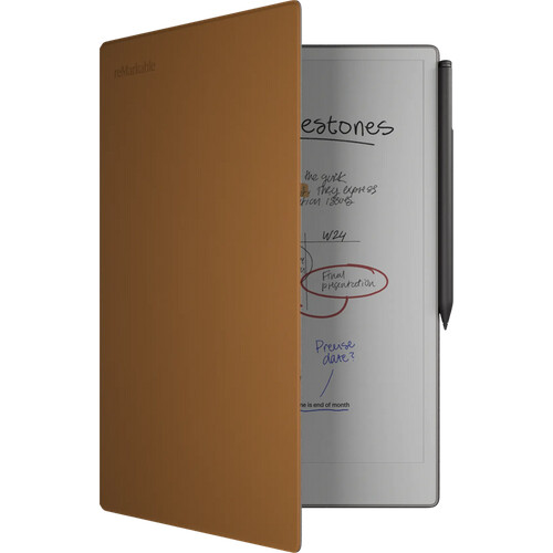 Tweedekans reMarkable Paper Pro Book Folio Bruin Leer Tweedehands