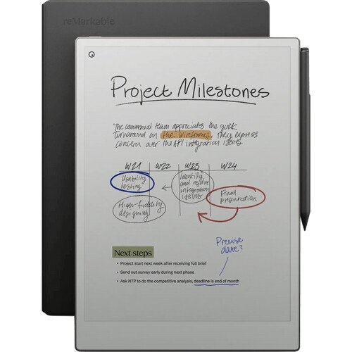Tweedekans reMarkable Paper Pro met Book Case Leer Zwart Tweedehands