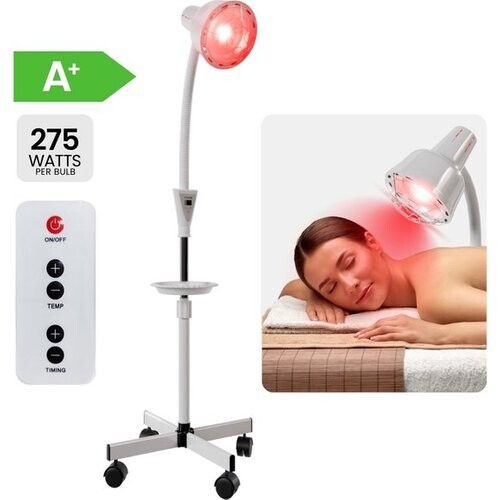 Tweedekans Resty® Infraroodlamp – 275W - Red Light Therapy - Warmte lamp - Timer - Extra Stevige Voet - Enkele Kop Tweedehands