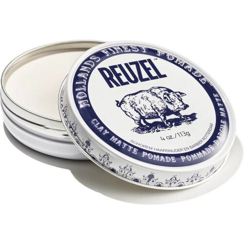 Tweedekans Reuzel Clay Matte Pomade – 113 g – Waterbasis, Matte Finish, Medium Hold Tweedehands