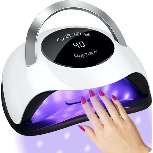 Tweedekans Rostem 120 Watt UV LED Nageldroger - Nagellamp - Perfect Uitgeharde Nagel Gellak - LED Lamp - Lange Snoer - Wit Tweedehands