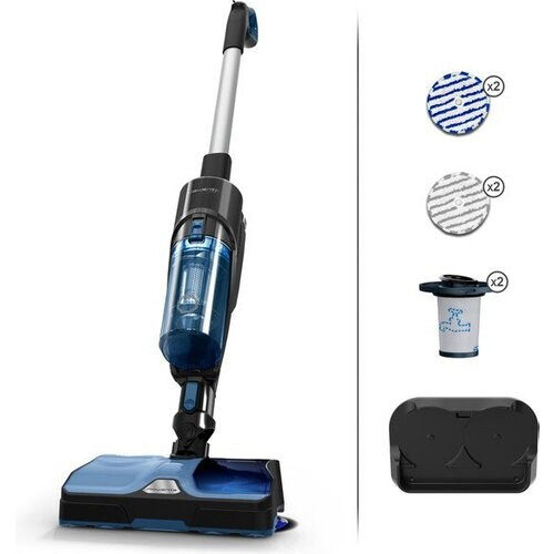 Tweedekans Rowenta X Combo 2in1 GZ3038 - Verticale Stofzuiger - Droog en Nat - Zwart/Blauw Tweedehands